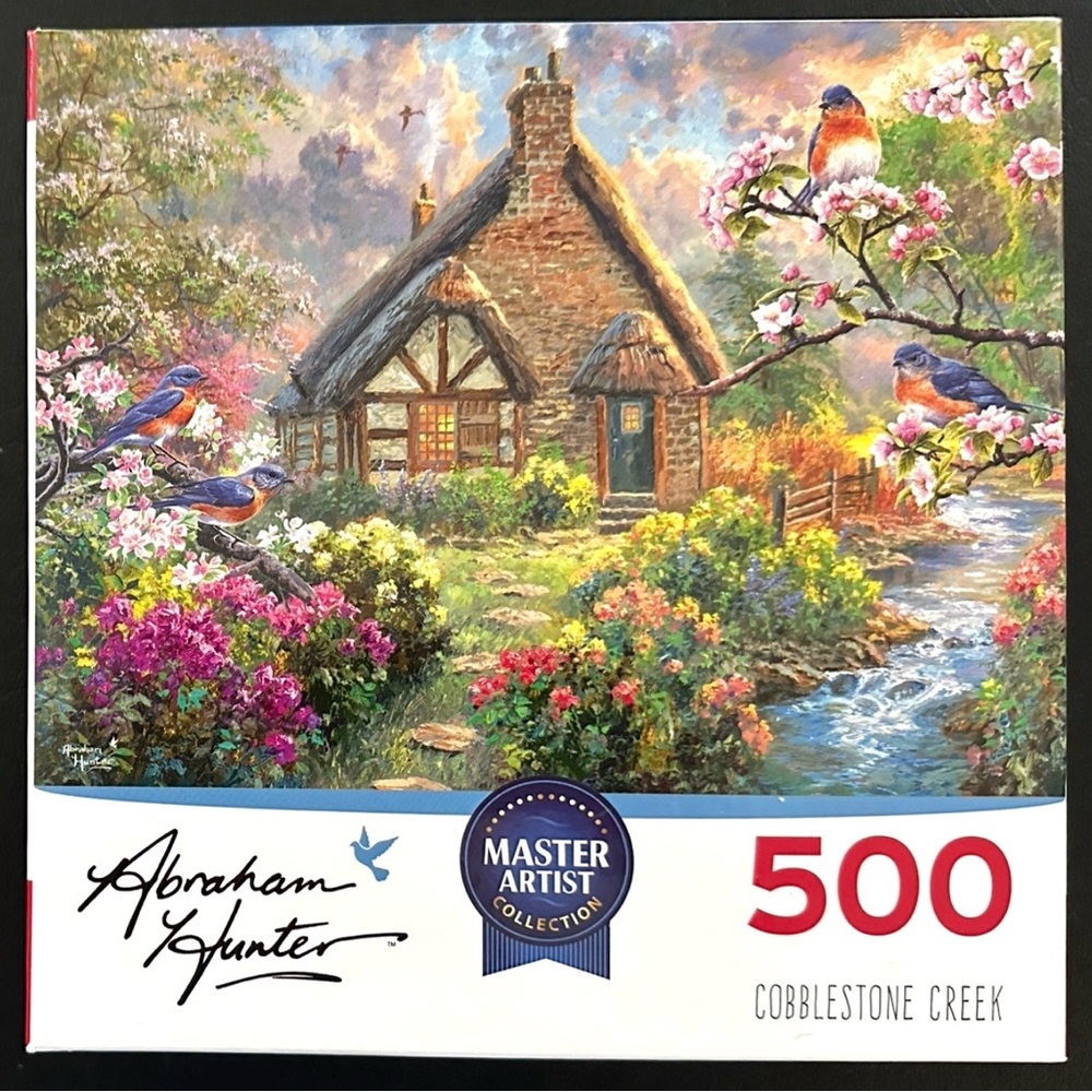 Rose Art Abraham Hunter Cobblestone Creek 500 Piece Puzzle